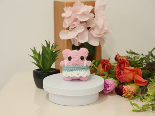 Unique pink pig crochet toy-Only this one